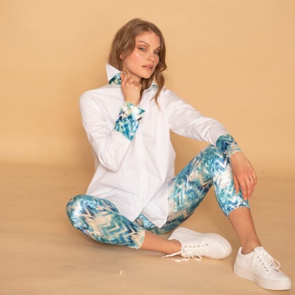 HEFNER  OCEAN CAPRI PANTS AQUA