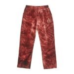 HEFNER VELVET LOUNGE TROUSERS BURGANDY