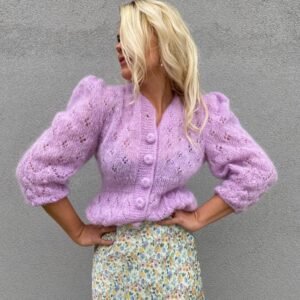 MOHAIR CARDIGAN LILA