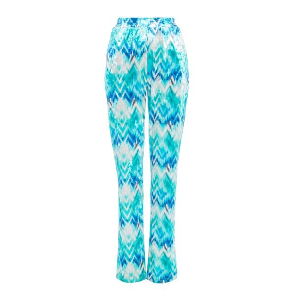 HEFNER  OCEAN STRAIGHT TROUSERS AQUA