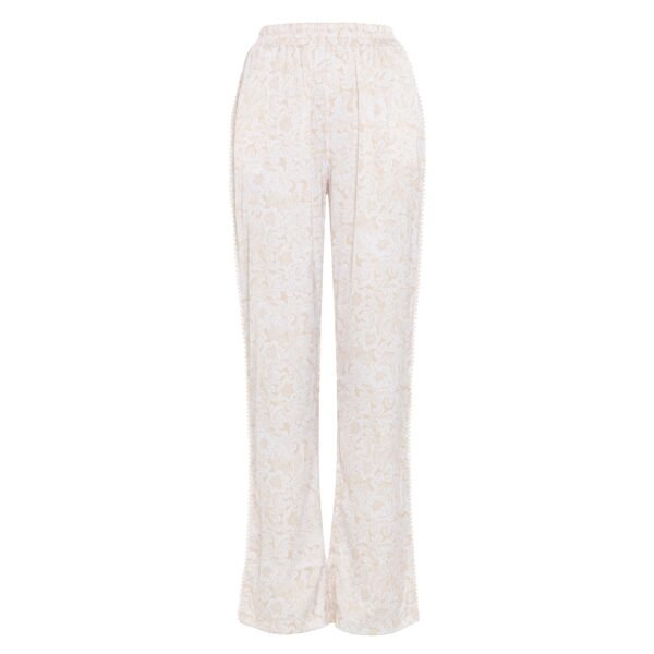 HEFNER RIVIERA STRAIGHT TROUSERS BEIGE